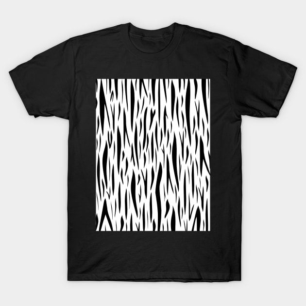 BLACK And White Tiger T-Shirt by SartorisArt1
